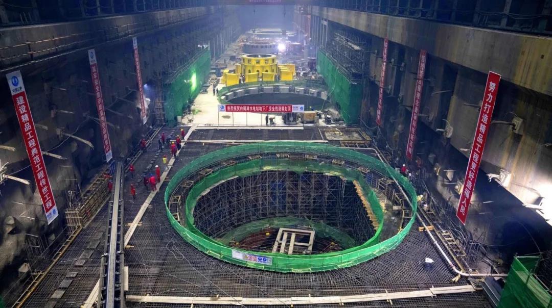 白鹤滩水电站地下厂房全线封顶