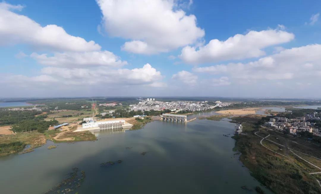 海口市南渡江引水工程中西部供水线路通水