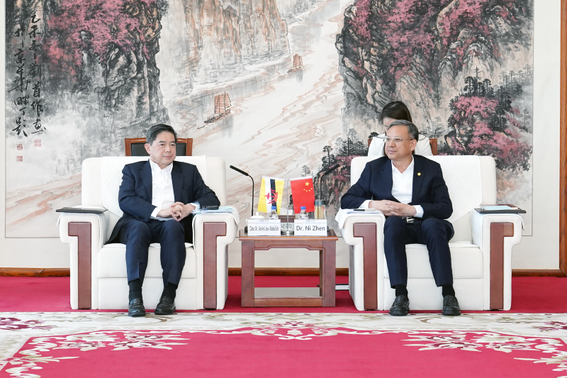 中國能建倪真與文萊首相府部長劉光明會談